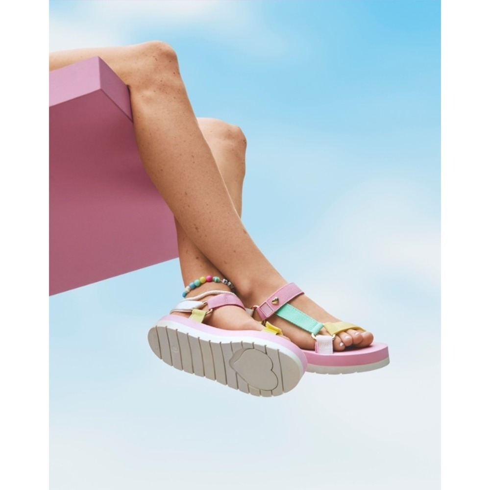 NWT Stoney Clover x Target Colorblock Platform Sandals Size 6 Pastel Y2K Vibes